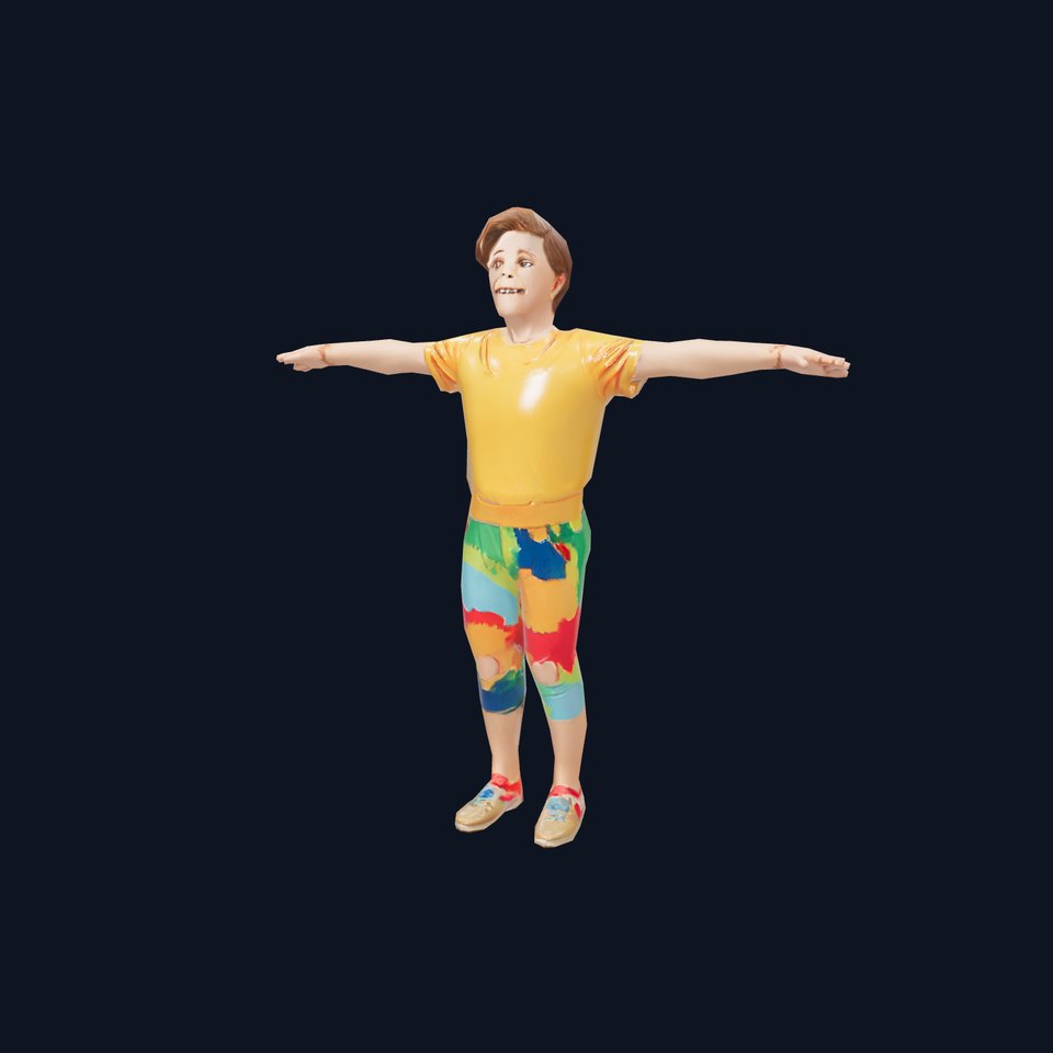 Vibrant Kid Outfit model pack